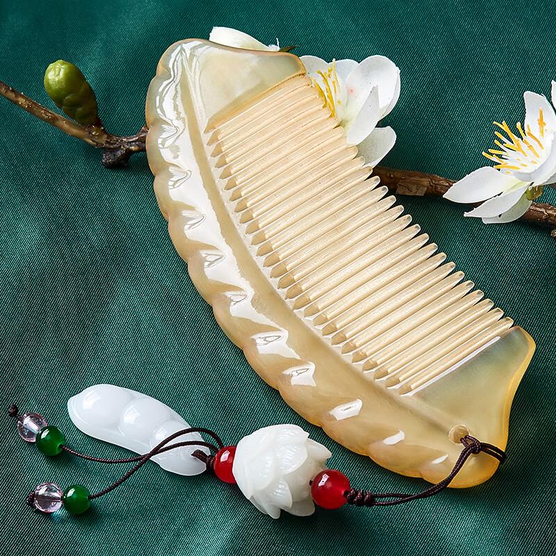 Natural Ox Horn Comb Gift Set