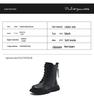 Winter 2025 Girls' Ankle Martin Boots with Velvet, Leather Princess Style for Little and Big Kids