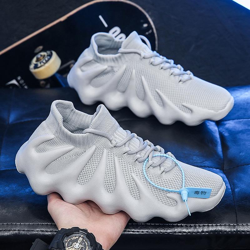 

Летающий тканый осьминог повседневная спортивная обувь корейская версия модной обуви для пар дышащие вулканические носки мужская обувь 2025 новинка 44