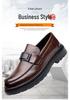 2025 Autumn Men's British Style Soft Sole Leather Shoes - Casual, High-End, Outdoor, Formal, Thick Sole