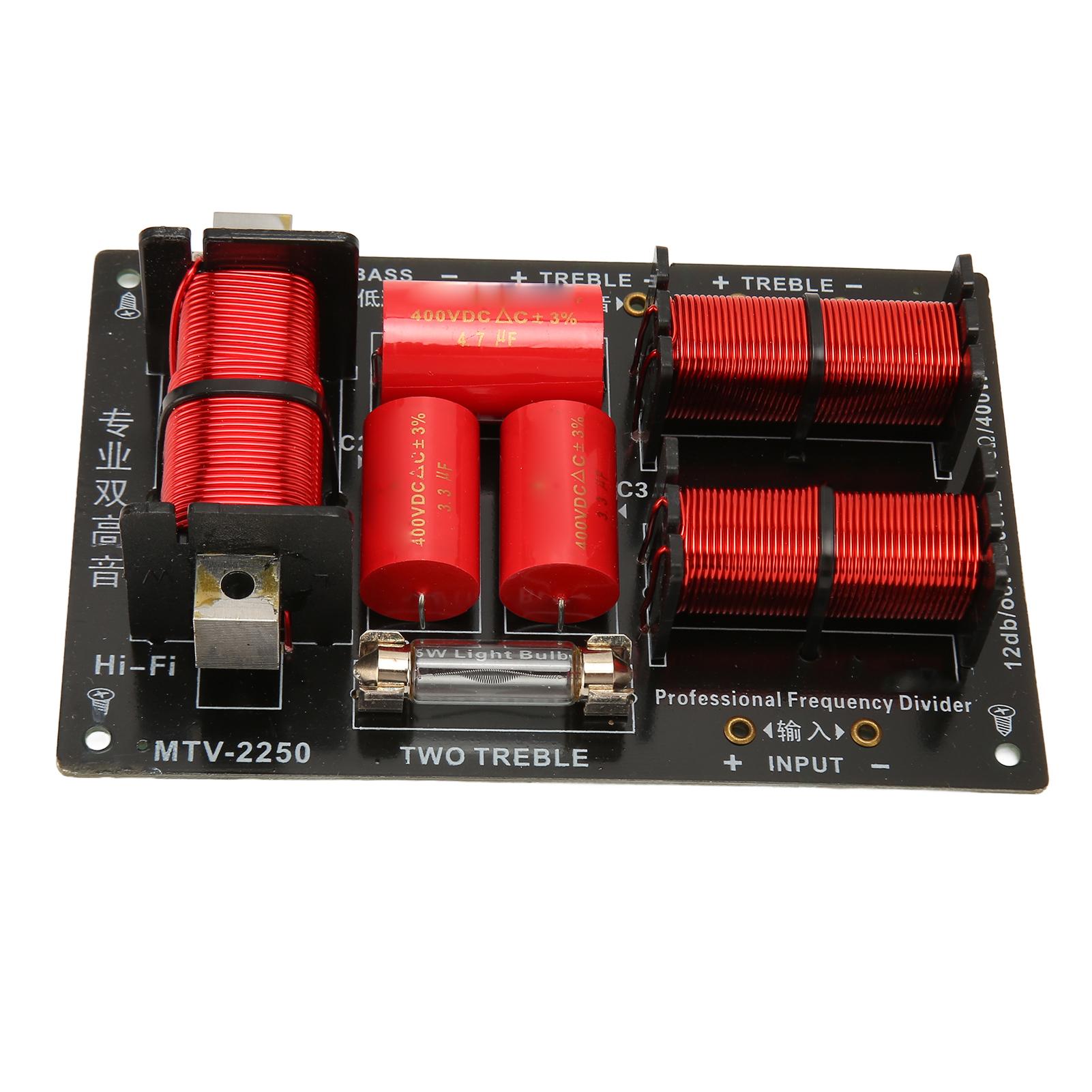 

400 Вт 3-смуговий частотний роздільник Стабільна передача сигналу Модуль частотного роздільника Hi Fi для