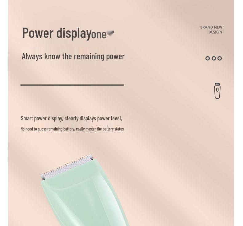 Ultra-Quiet Rechargeable Baby Hair Clipper for Newborns & Toddlers