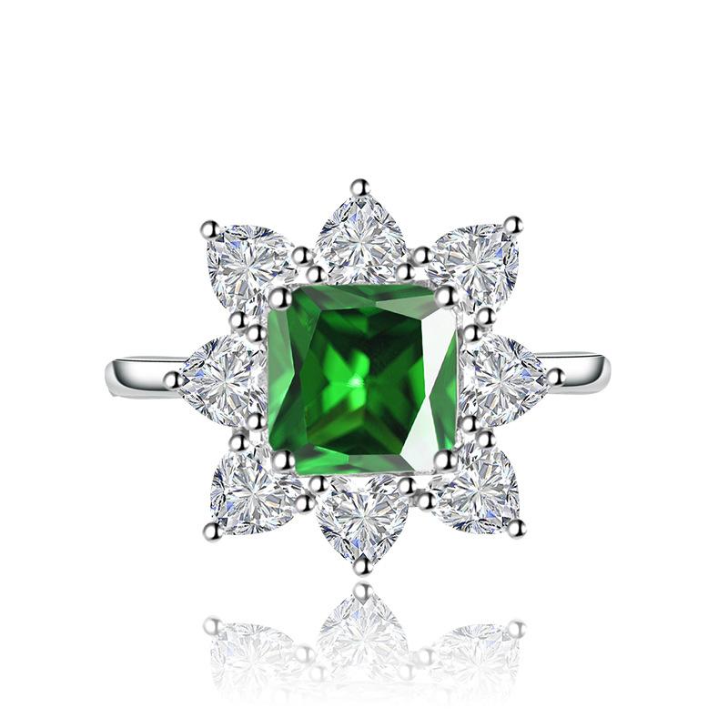 BELLA BOX Otevírací prsteny s nastavitelnou velikostí pro ženy Zirkonový dárek na zásnubní večírek