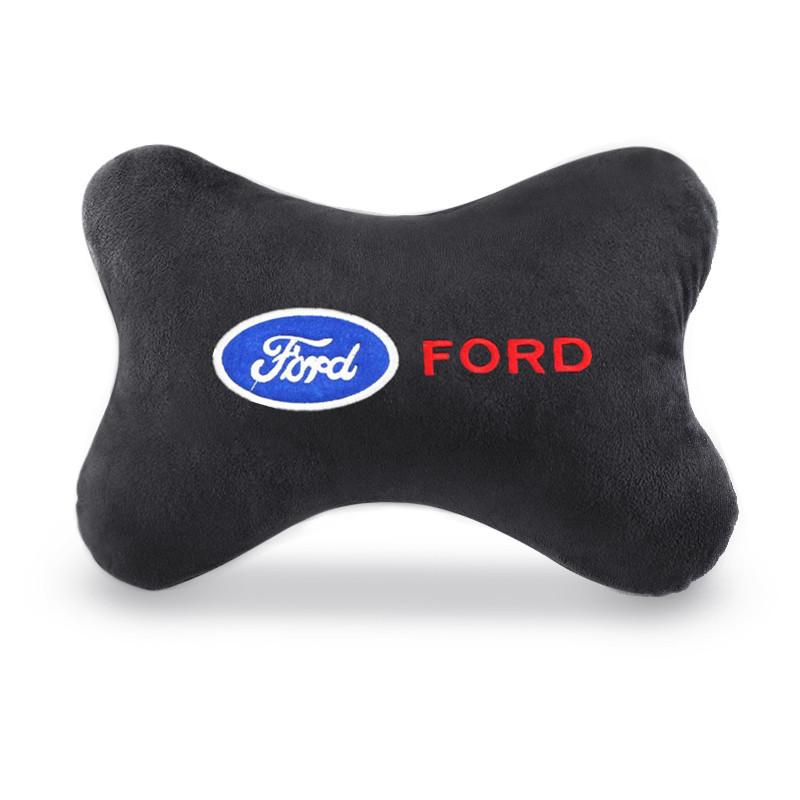 1PCS Car Headrest Cover Auto Seat Cover Head Neck Rest Pillow Sticker for Ford Fiesta EcoSport ESCORT Focus 1 Focus 3 TZ-FORD