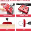 30 45 90 Degree Angle 4 Drill Hole Guide Jig Portable Cable Railing Lag Screw Drilling Templates Block for Angled