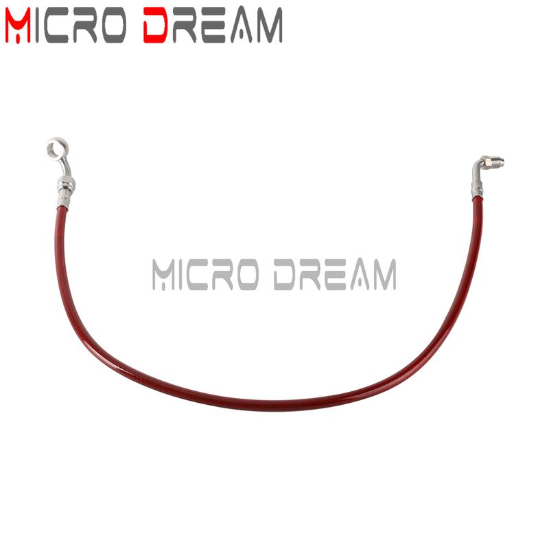 60/70/75cm Braided Brake Pipe Line Cable Oil Hose Tube For Harley Softail Slim Street Bob Low Rider S ST Deluxe 18-23 FLHC FLFB