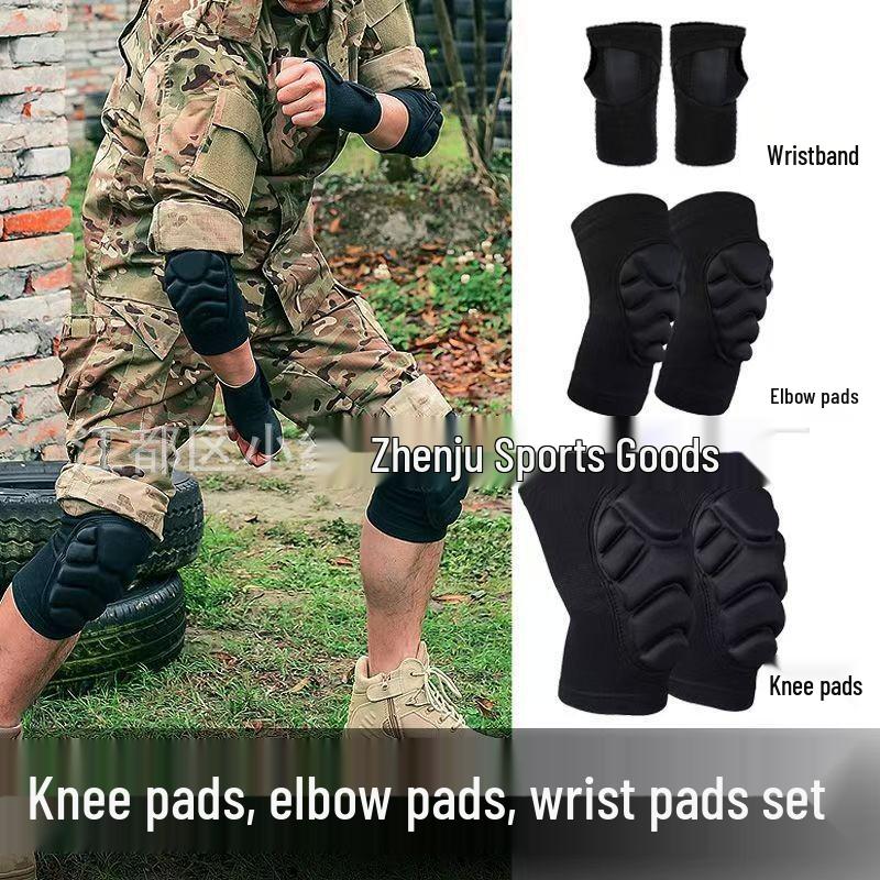 Tactical Thunderbolt Sports Anti-Collision Knee & Elbow Pads for Football, Volleyball, Skiing