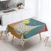Abstract Geometric Tablecloth Waterproof Stain Resistant Party Decoration Restaurant Cafe Dining Table Tablecloths