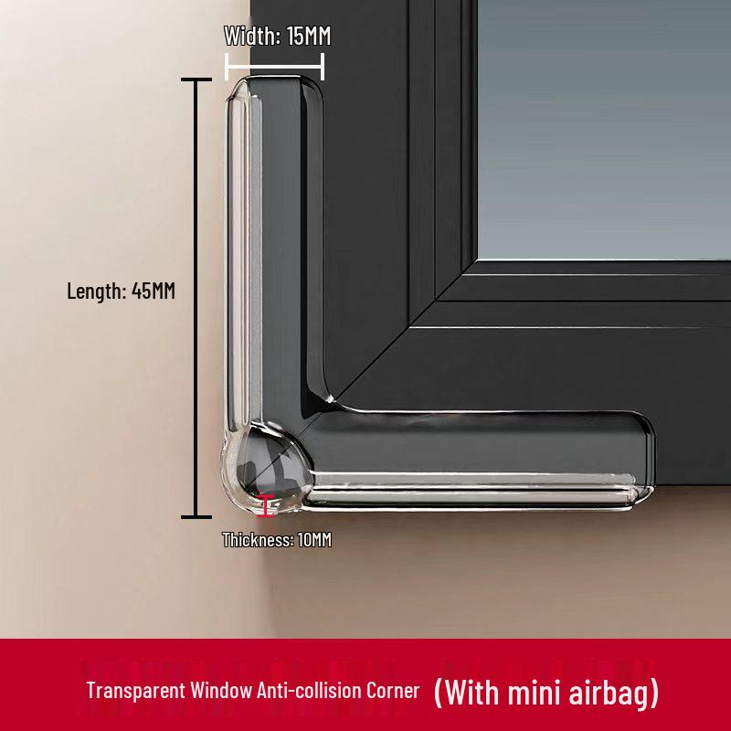 Assorted Transparent Silicone Corner Protectors: Soft Bumpers for Tables, Walls, Corners, Edges, and Windows