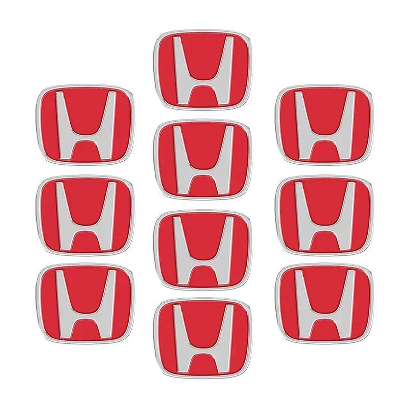 5/10pcs 13mm 14mm Car Key Emblem Stickers Auto Door Keyhole Logo Decals For Honda Civic Accord CRV Hrv Jazz Auto Accessories