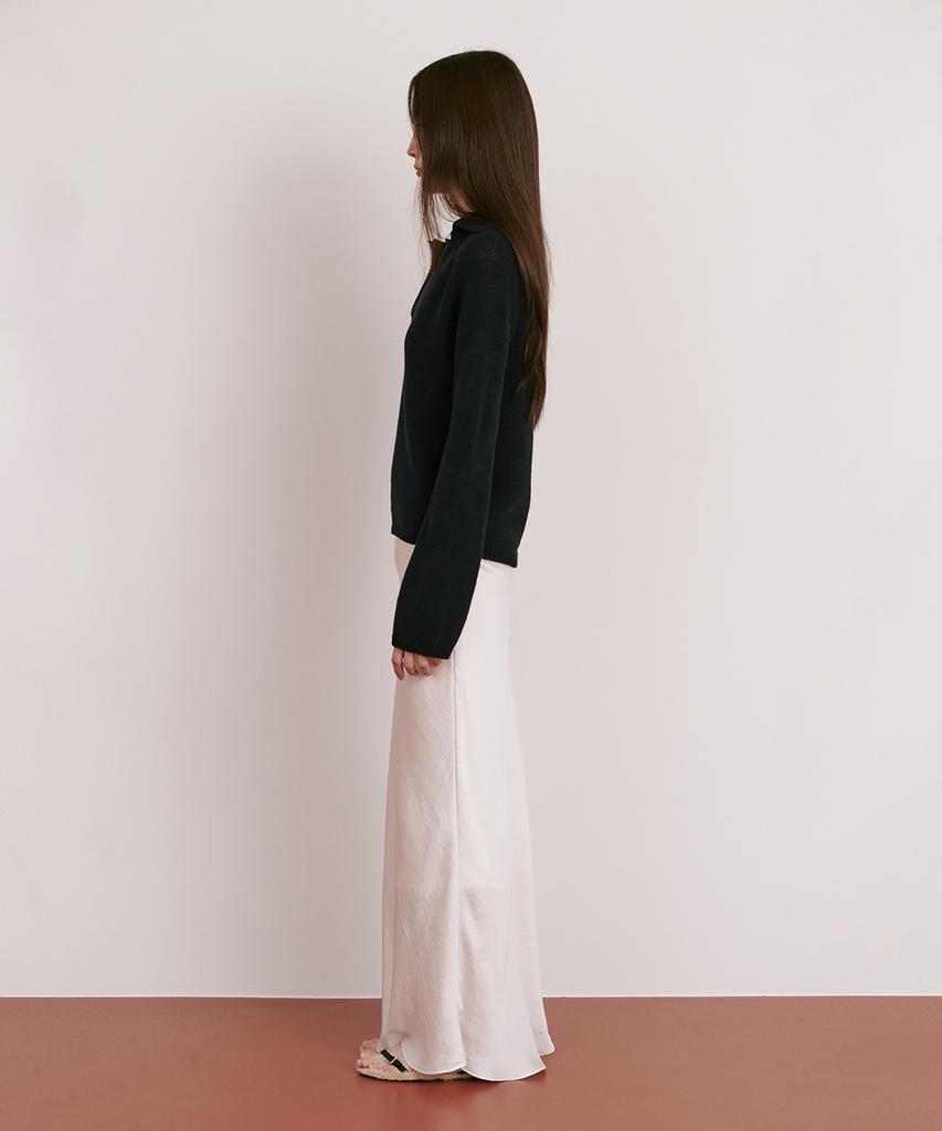 WNDERKAMMER Opened Collar Knit Top_3 Colors
