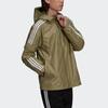 Adidas Originals Trefoil Three-Stripe Hooded Jacket Men Outerwear Military-Green H06684