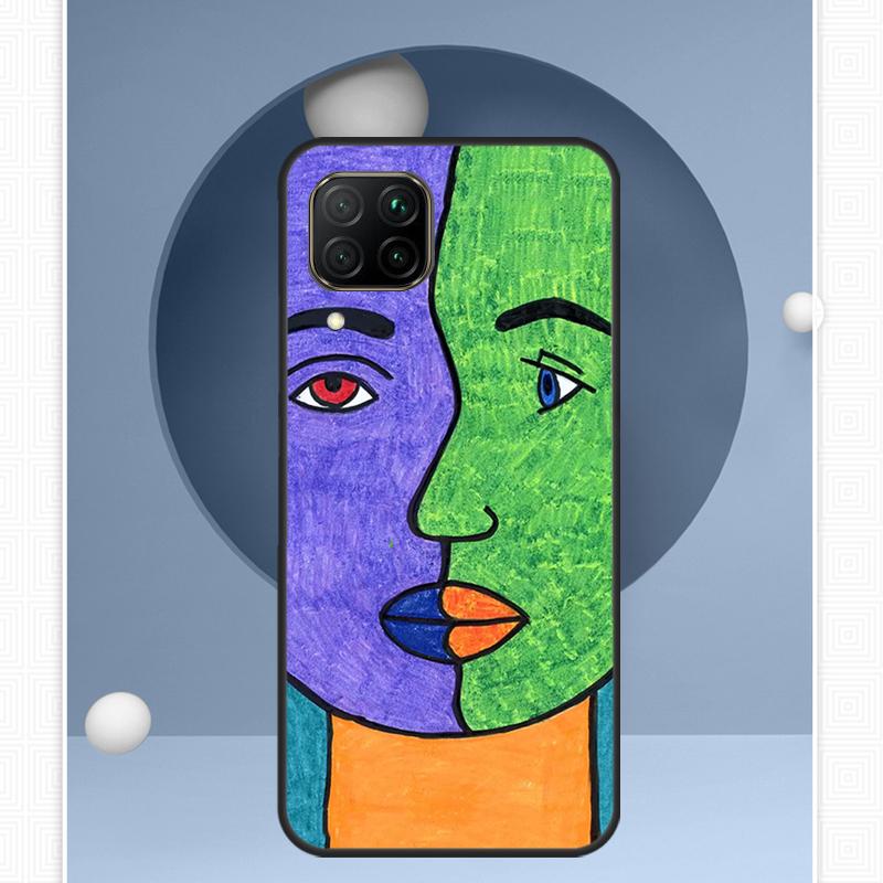 Picasso Abstract Art Painting For Huawei Nova 12i 12s 11i 8i Y91 Y60 Y70 Y72 Y90 Y61 9 10 SE P20 P40 Lite P30 P60 Pro Case