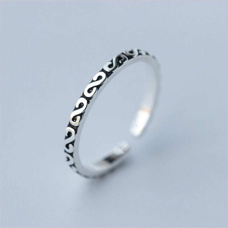 Ring Women's Simple Trend Star Electrocardiogram Love Ring Fashion Irregular Temperament Ins Accessories