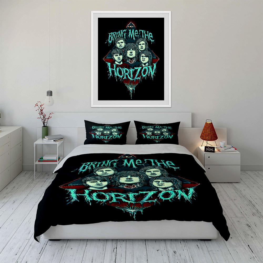 Bring Me The Horizon Band Bedding Set Bedding set (1 duvet cover, 2 pillowcases, duvet not included)