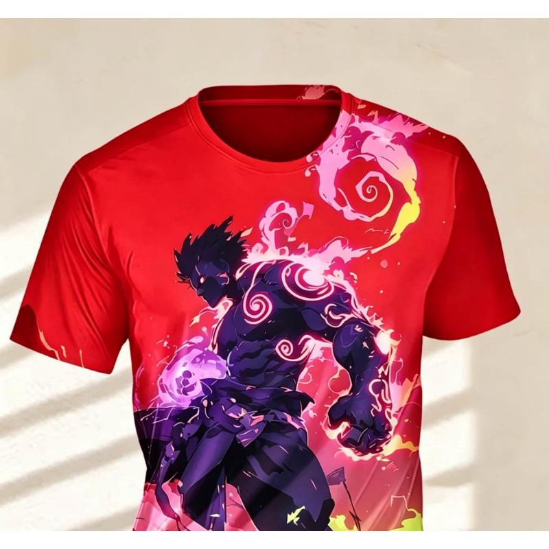 Men's Fashion 3D Printed Men's T-Shirt Round Neck Short Sleeve Trendy Street Wear