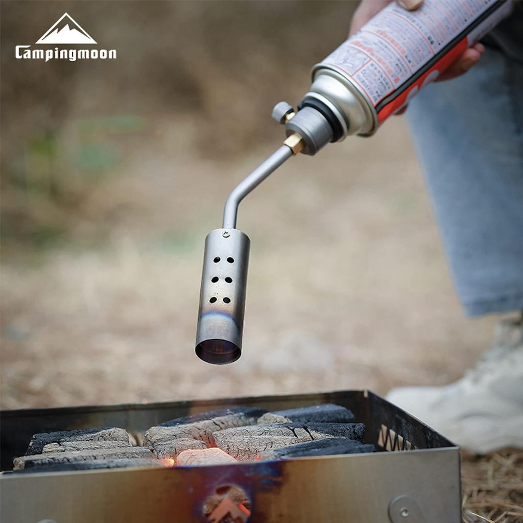 CAMPING MOON Giga Power Torch for Bonfires, Fireman, Compatible with CB Cans, Outdoor Cooking, MT-3915-CB