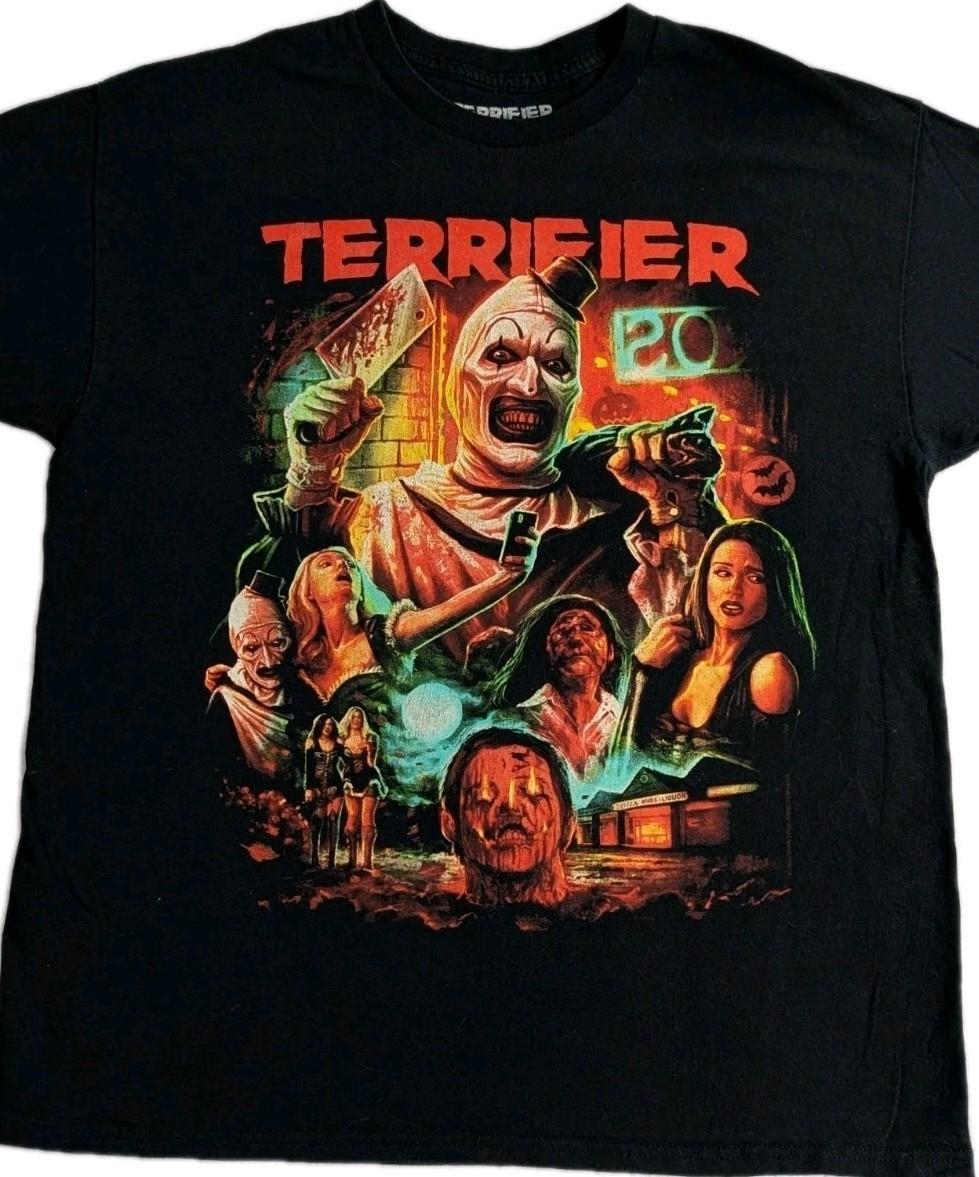 Terrifier Horror Film T-Shirt Men s Sz Lg Horror Threads Unisex T-Shirt XXXXL