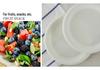 **Eco-Friendly Corn Starch Cake Plate, Round 15cm - Biodegradable Tableware**