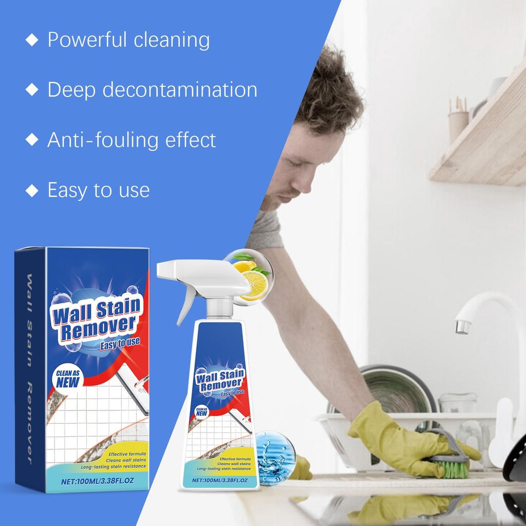 Cleaning Agent For Household Walls, Water Stains, Dirt, Bathroom, Mold Stains, Cleaning Agent 100ml