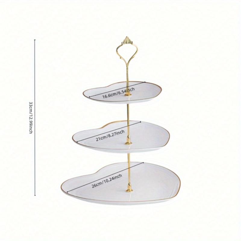 Stojak na ciasto w kształcie serca na kreatywne wesele, przyjęcie urodzinowe, cukierki, deser, popołudniową herbatę, high tea, Walentynki, DZIEŃ Walentynkowy, Walentynkowe wesele