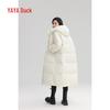 Yaya Women's Autumn/Winter Hooded Long Down Jacket