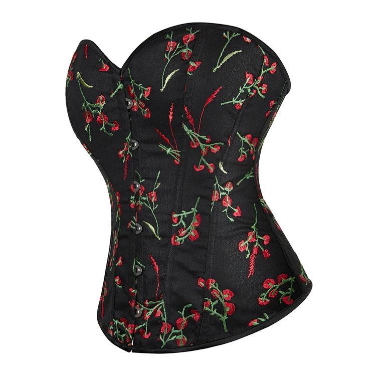 JYL TS Black Embroidered European Size Sexy Waistband Beauty Palace Shaper