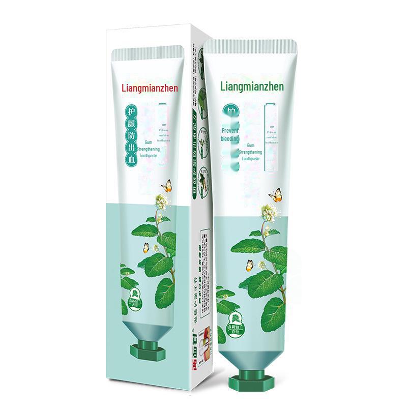 Pastă de dinți chinezească cu plante Liangmianzhen - 110g: Respirație împrospătată, îngrijire gingiilor, mărime familială.