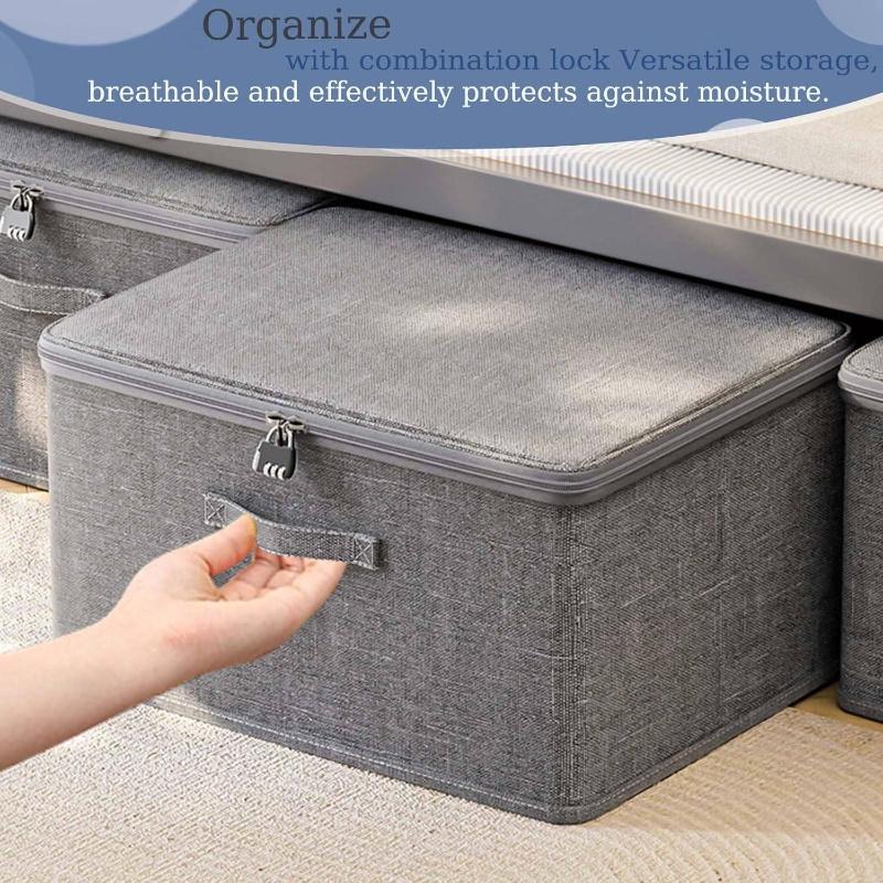 Kleideraufbewahrungsbox mit Reißverschluss Große Kapazität Faltbare Kleider Quilts Organizer Tasche Schrankorganizer Unterwäsche Aufbewahrungsbox