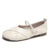 2024 Hot Selling Solid Color Flat Square Toe Women's Shoes New Moccasin Dress Summer Mary Jane Shoes Flat Shoes for Women