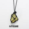 Crystal Jewelry Rough Healing Stones Natural Hand Woven Raw Stone Crystal Pendant Necklace