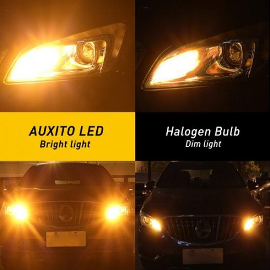 4PC PY21W BAU15S LED Turn Indicator Bulbs Signal Globes AMBER NO FLASHING HYPER