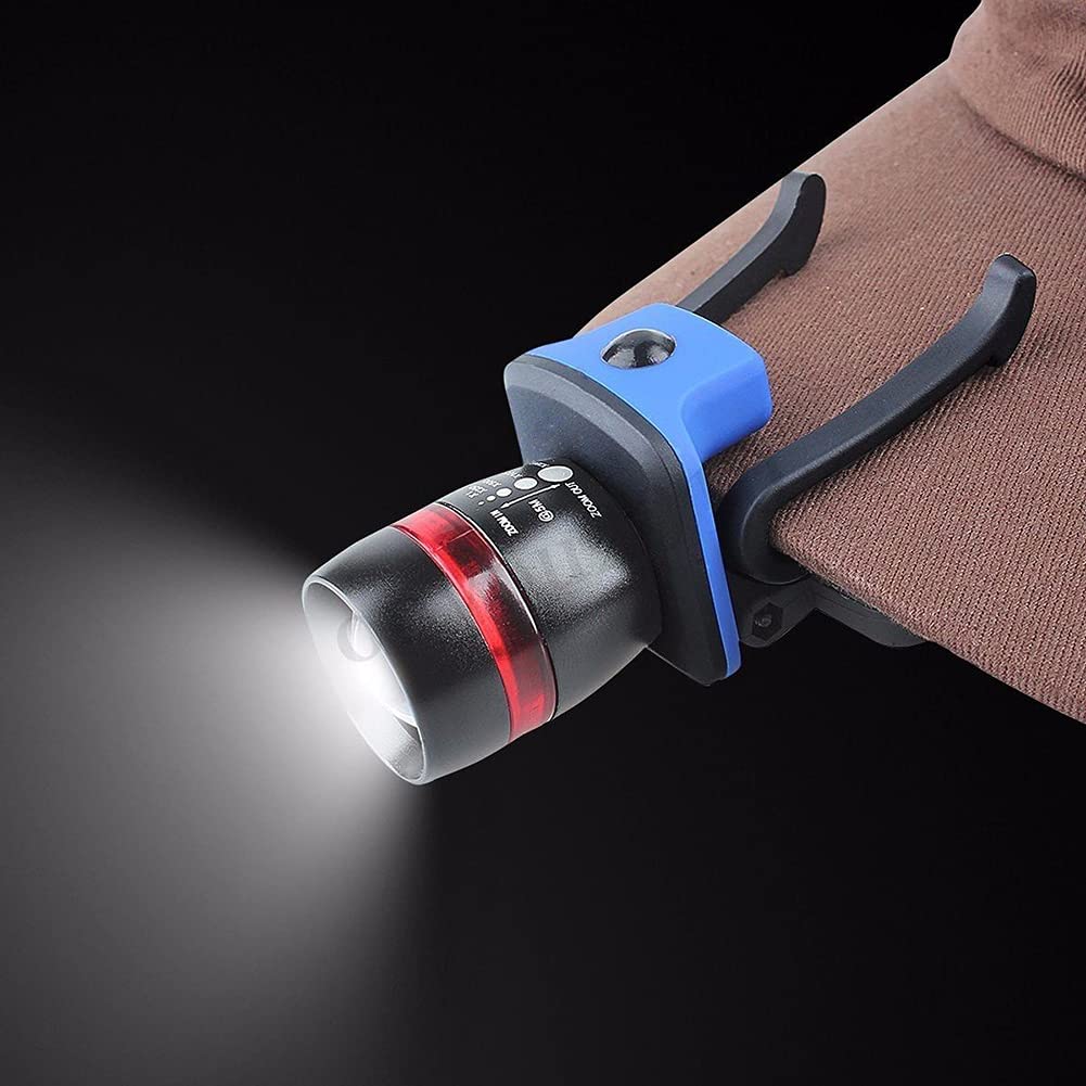 LED Stirnlampe Kappe Hut Licht Stirnlampe Angeln Camping Zoombare Taschenlampe Zubehör Clip-on Freihändig