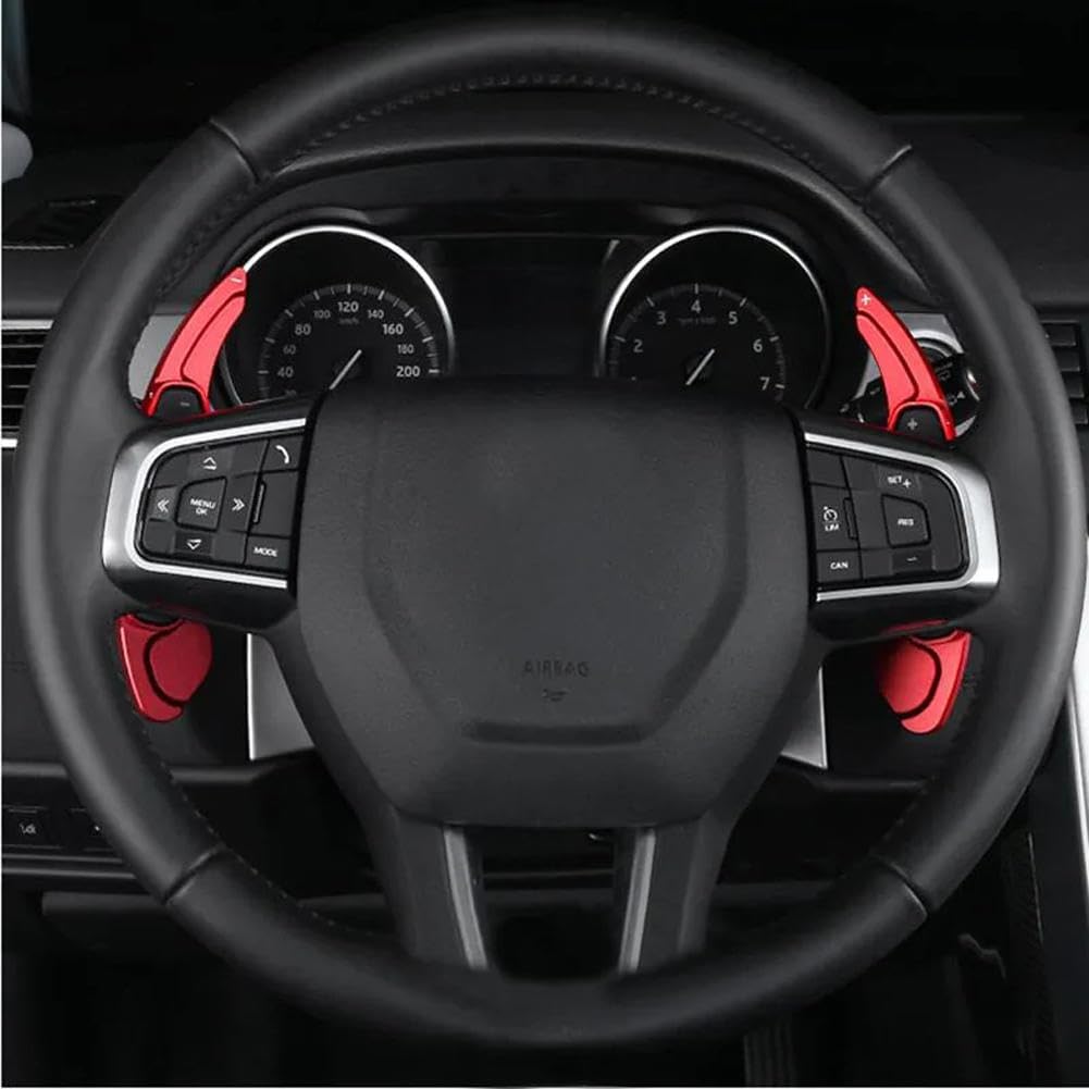 Fit for Jaguar XF 2011-2016, Paddle Shifter Extension, Durable Paddle Shift, 2Pcs Steering Wheel Shifter Extension, Red
