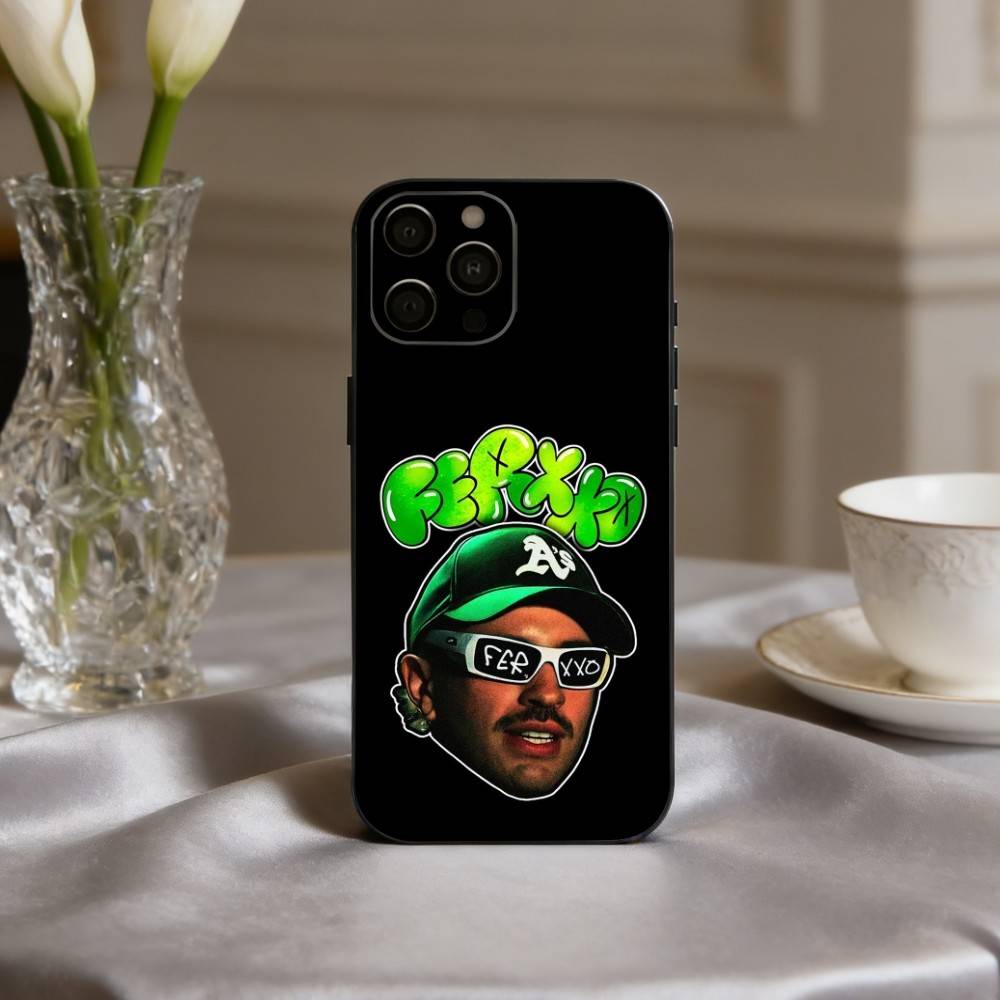 F-Feid-D F-Ferxxo S-SIXDO S-Singer  Phone Case For iPhone 17,16,15,14,13,12,11 Plus,Pro Max,XS,Soft Silicone Black Cover