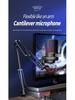 RGB Touch Button USB Condenser Microphone with Cantilever Stand for Gaming and Live Streaming