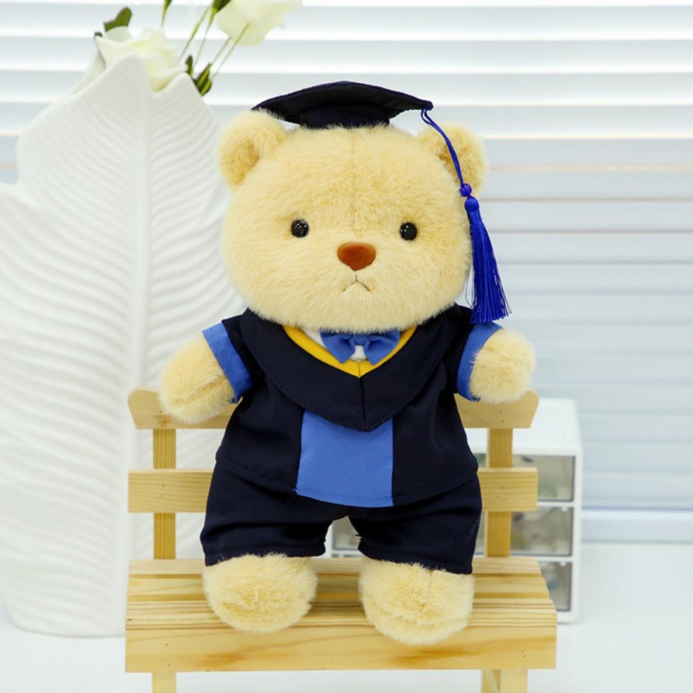 Removable Outerwear Doctor Cap Graduation Bear Doll Sitting Bear Plush Doll  Party Favors