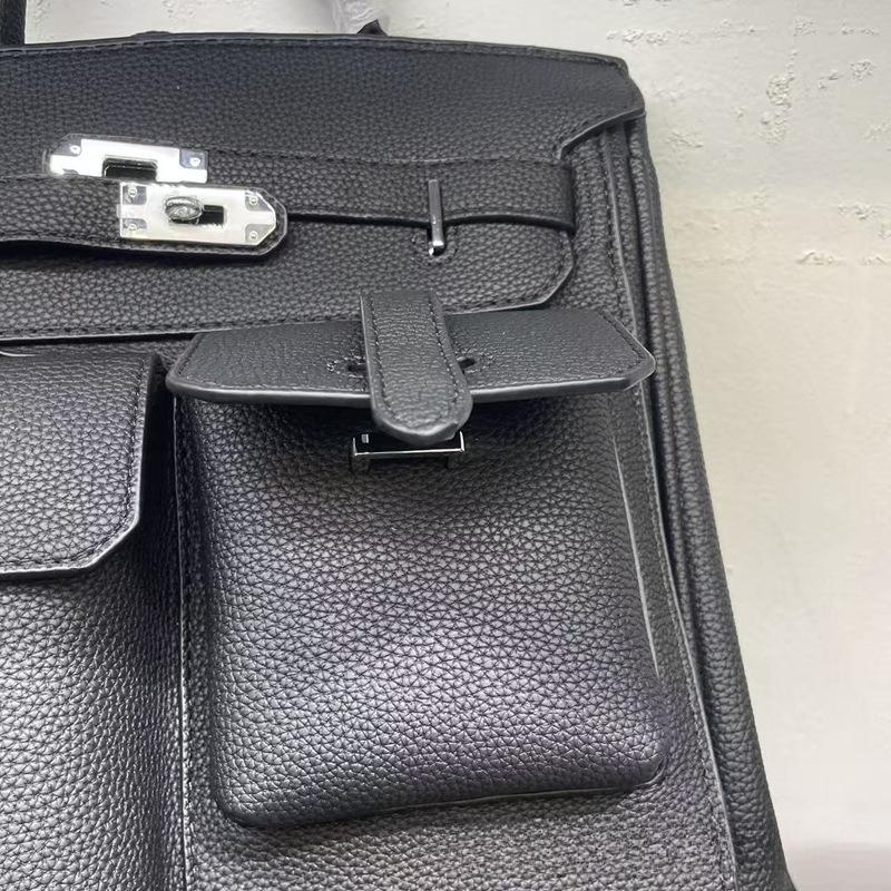 Lässige Lederstruktur Arbeitsweg Handtasche Umhängetasche Herren und Damen Brusttasche Mode Rucksack Schultasche Trend