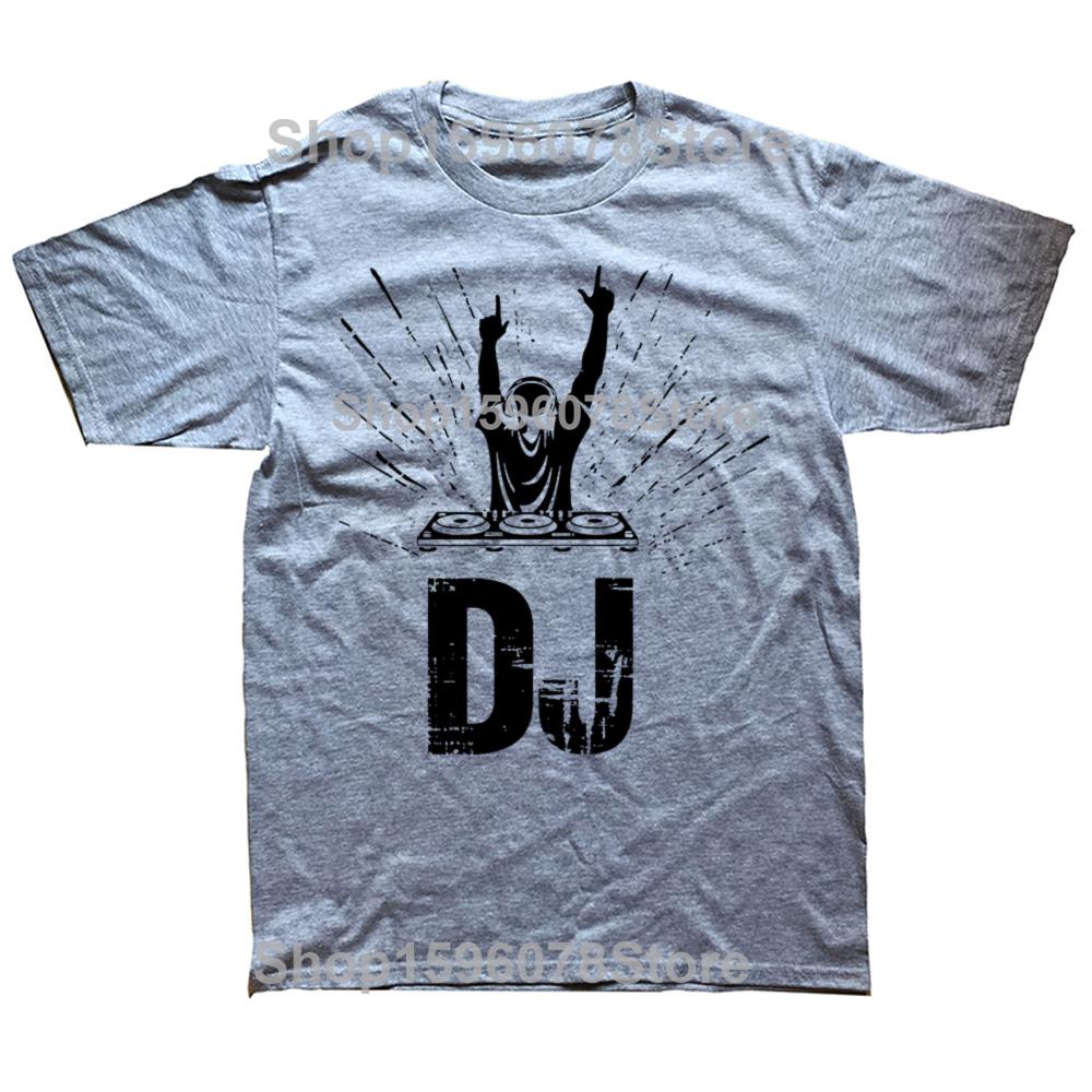DJ Enthusiast Tee Music At Heart T-shirt Cotton Oversized Men Tshirt Summer Unisex Tees Fashion Streetwear Hip Hop T Shirt