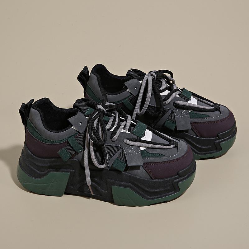 

Daddy shoes women s 2025 autumn new shoes women s versatile Korean version thick-soled heightening sports shoes casual running trendy shoes 35