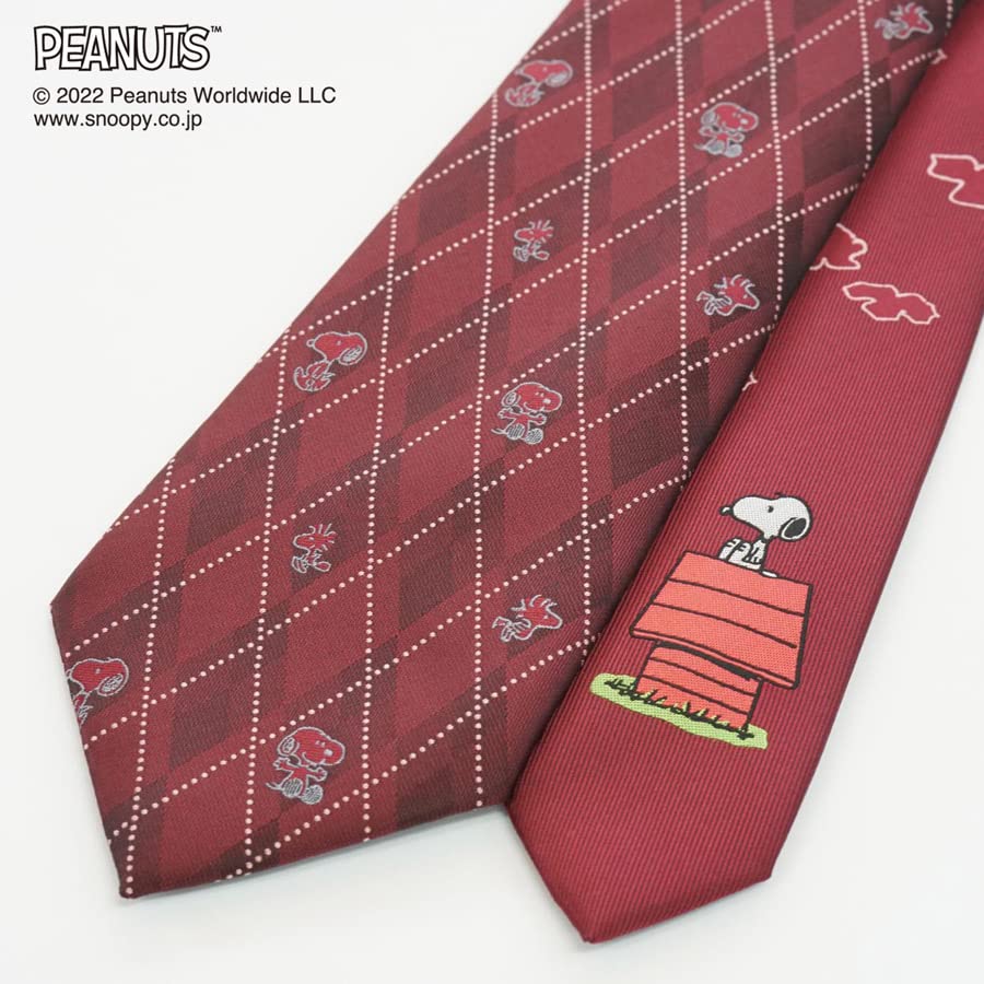 [Peanuts] Snoopy Necktie PND48162 Red SNOOPY Business Brand Necktie Gift