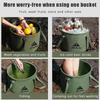 Tragbarer Faltbarer Eimer 5L 10L Großes Fassungsvermögen Outdoor Camping Reise Zusammenklappbarer Handlicher Wasserbehälter Für Outdoor Wandern