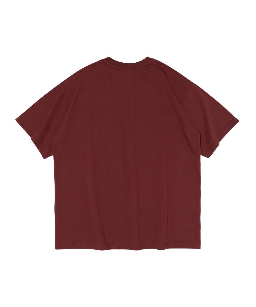 CARGOBROS (Big Size) American Paisley Street Short Sleeve T-Shirt (Wine)