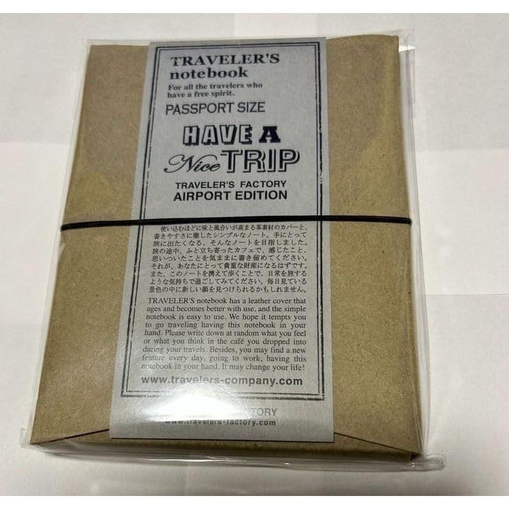 TRAVELER'S FACTORY Narita Airport Limited Traveler's Note Passport Size Black