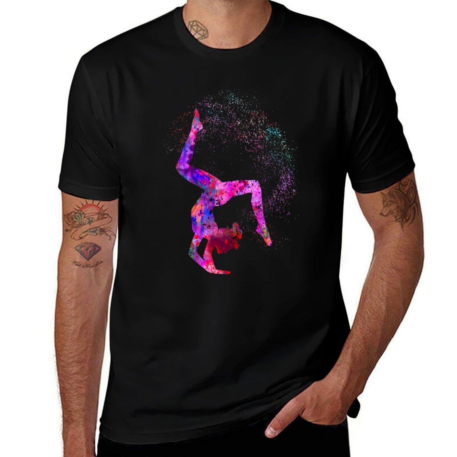 

Gymnastics girl, watercolor gymnastics, teen gift T-Shirt anime t shirts oversize man t shirts graphic T-Shirt 2XL