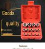 14-Piece Torx Star Hex Socket Set - E-Type Flower-Shaped, 1/2, 3/8, 1/4 Inch Sizes