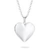 European Cross-border Fashion 316L Stainless Steel Heart-Shaped Glossed Can Open Necklace with Sweater Chain