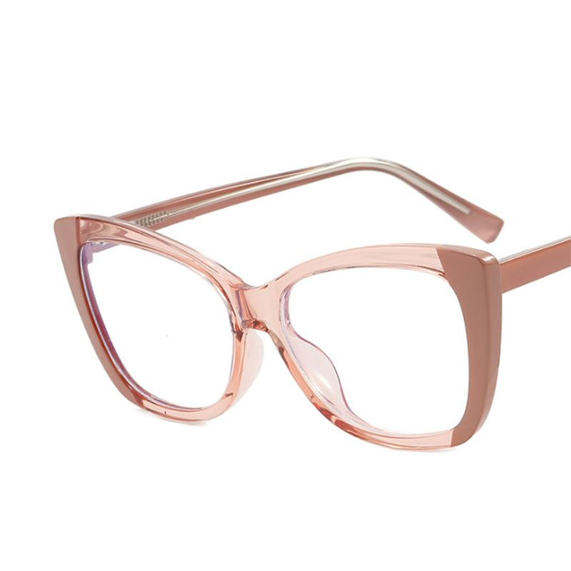 Square Cat Eyes Frame Clear Lens Glasses Myopia Nerd Spectacles Degree -0.5 -1.0 -2.0 -3.0 -4.0 To -6.0