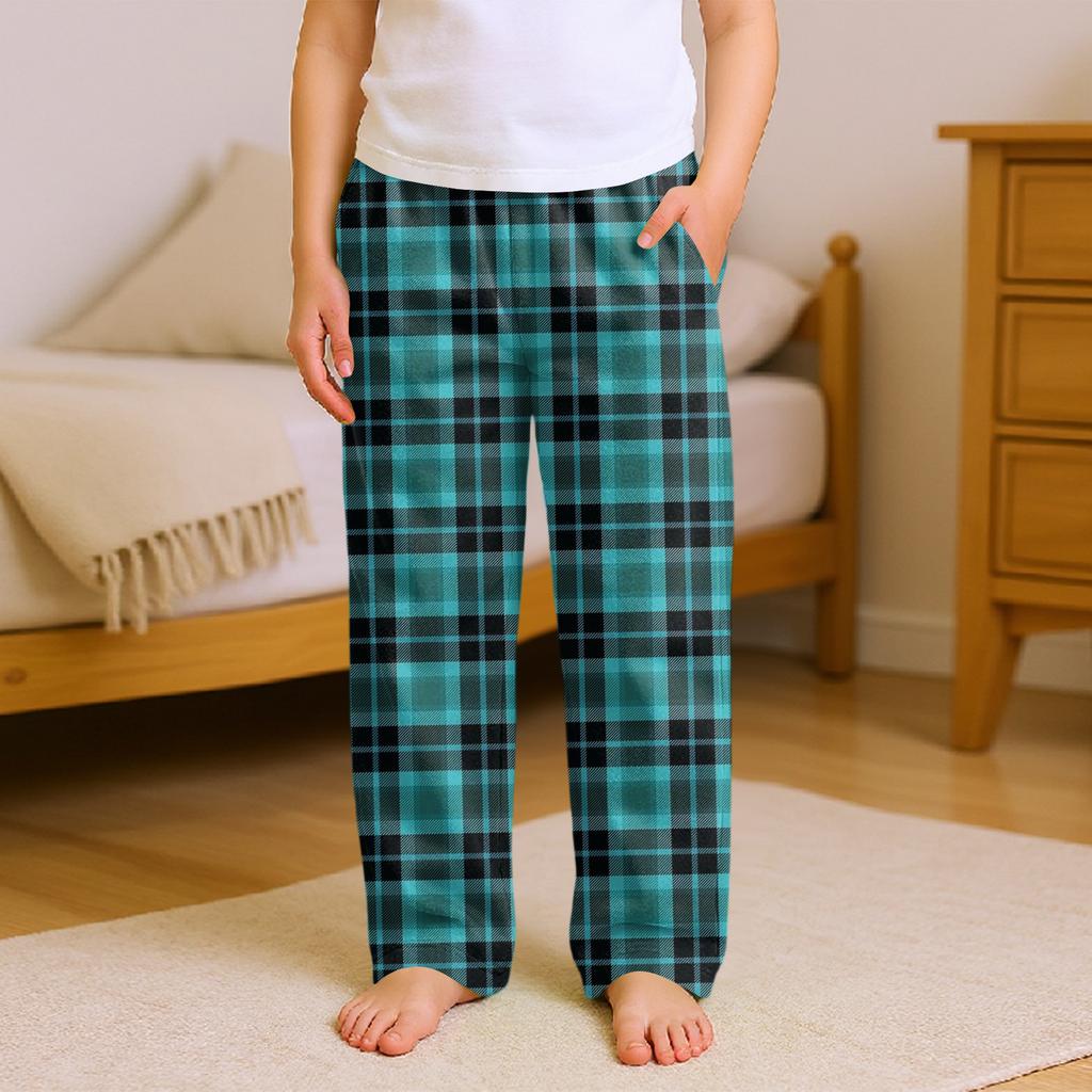 Fashionable Children's Versatile Solid Color Pocket Casual Pants