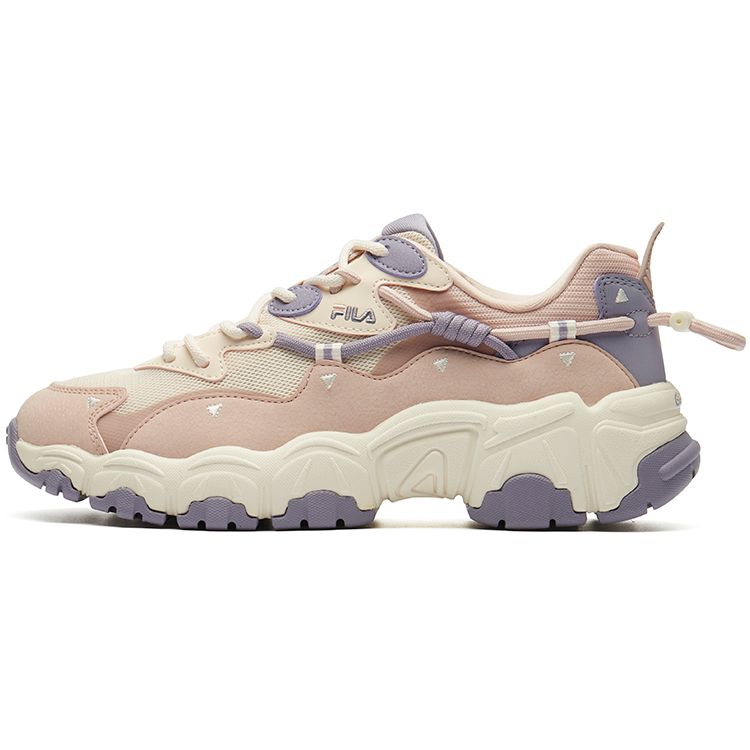 Fila Cat Paw Fabric Synthetic Leather Tpu Mesh Cat Paw 2.0 Sport Comfort Low Top Lifestyle Casual Shoes Women Casual Shoes Smoke-Pink F12W134108FDR